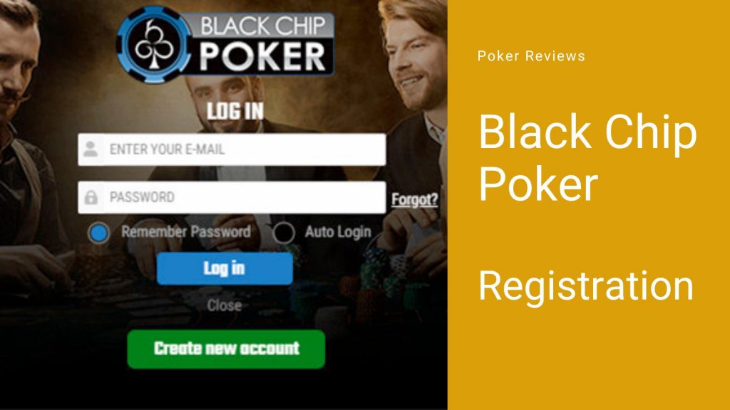 Black Chip Poker How to register