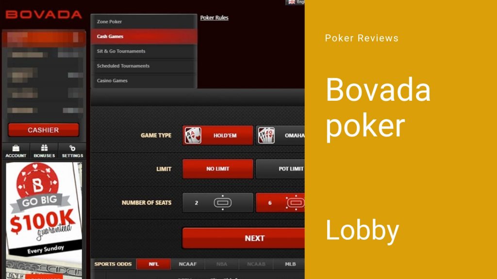 Bovada Poker Lobby 